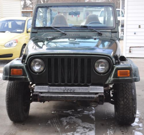 Jeep wrangler tj 4x4 project rebuildable clean title needs clutch 4.0 l 6 cyl