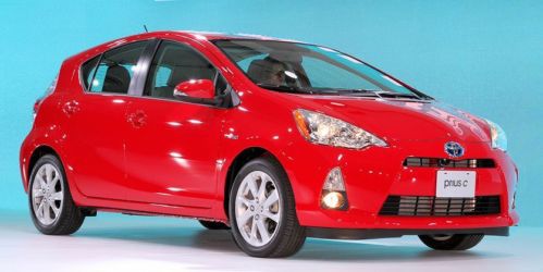 2012 toyota prius-c ii, red, 53+ mpg, mint condition, 22,344 miles