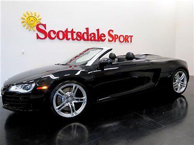 11 audi r8 spider v8 * 8k mi * trpl black * r-tronic * whls * navi * carbon fbr