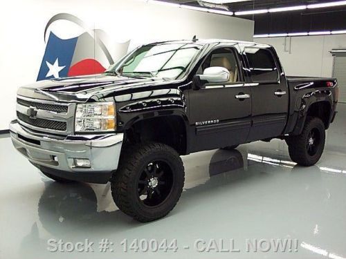 2012 chevy silverado crew z71 4x4 lift leather 20&#039;s 46k texas direct auto