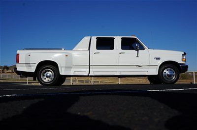 1997 ford f350xlt crew cab dually 7.3 powerstroke diesel travel time very nice!!