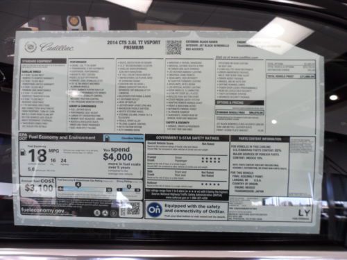 2014 Cadillac CTS Sedan - Twin Turbo Vsport Premium Sale Price over $9200 off, US $62,400.00, image 20