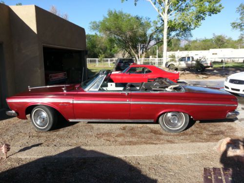 1963 plymouth fury sport convertible. 318 hi-po with auto. excellent condition.