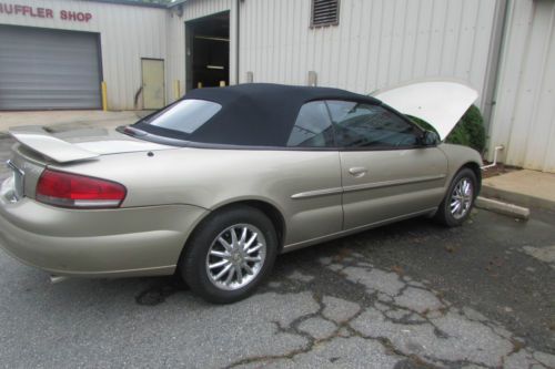 2002 chrysler sebring limited convertible 2-door 2.7l ***wrecked &amp; running***