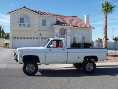 1977 chevrolet cheyenne c-20 3/4 ton 4x4 350 4-speed no reserve!