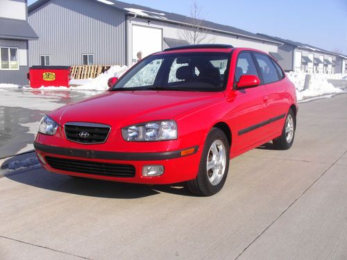 2002 hyundai elantra gt hatchback salvage gas saver power sunroof loaded clean