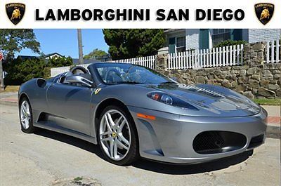 2007 ferrari f430 spider. grigio titanio over blue. 4k miles. san diego