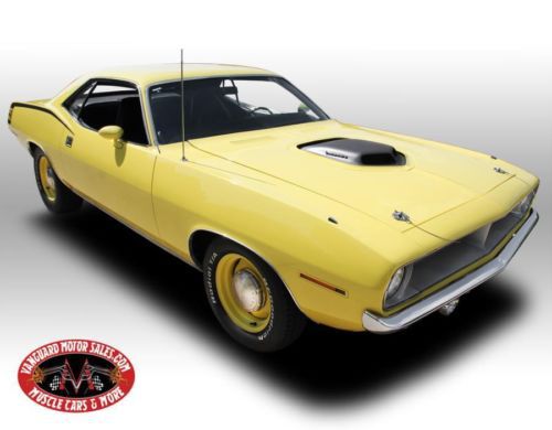 70 cuda shaker rotisserie restored 6 pack show car