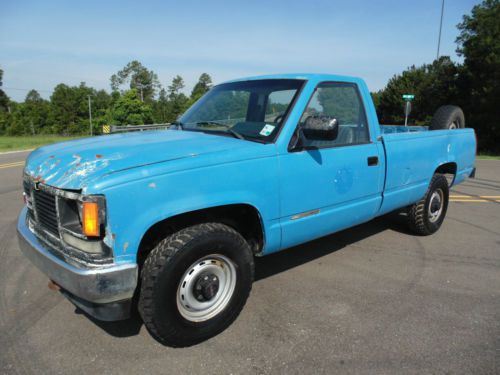 1991 gmc 2500 sierra 4x4 pickup 5-speed long wheel base n mississippi no reserve