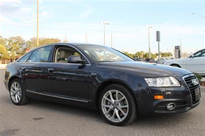 2011 blue audi a6 4door sedan