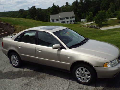 2000 audi a4 quattro (awd), 5 speed, leather seats, power sunroof, no reserve