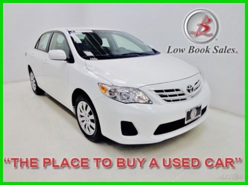 We finance! 13 corrolla le white 15k certified 1.8l i4 16v fwd sedan great mpg!