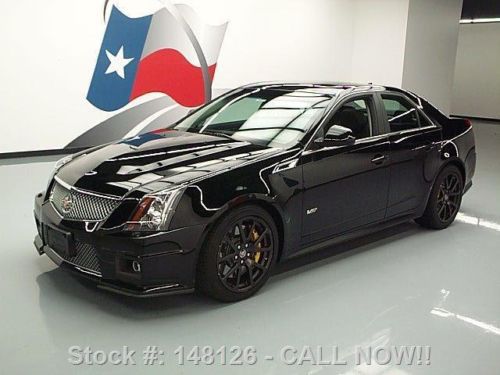 2011 cadillac cts-v sedan auto pano roof nav recaro 27k texas direct auto