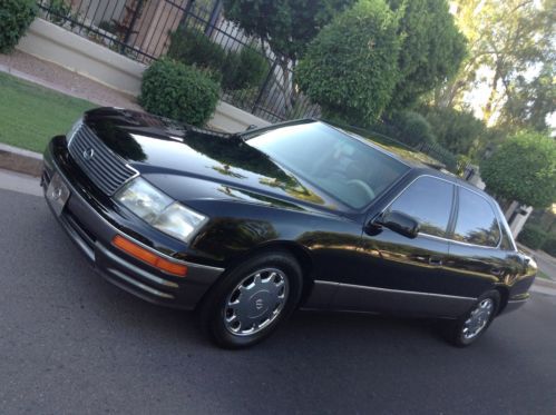 1997 lexus ls400 - blk/tan runs fantastic - 100% rust free az car - cold air