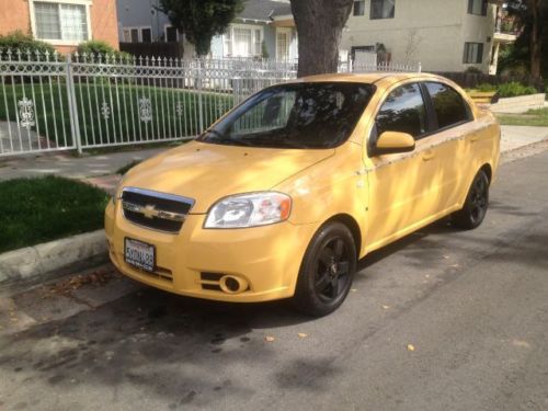 Used yellow automatic 2007 chevrolet aveo lt sedan 4-door 1.6l - 77,936 miles