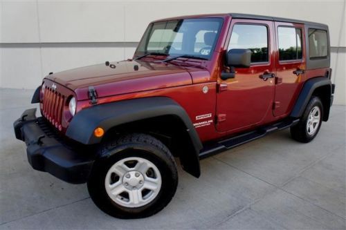2013 jeep wrangler unlimited sport 4wd low miles right hand steering must see!!!