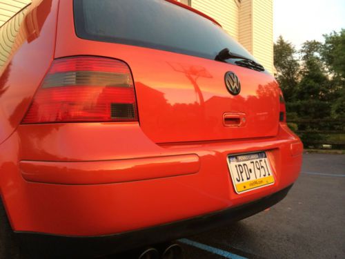 2000 vw gti glx vr6 - very rare tropic orange factory paint, black leather, 5sp