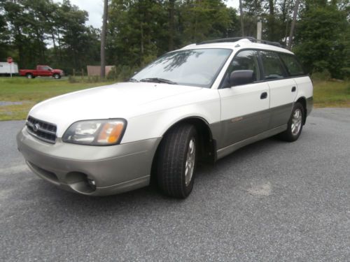 2001 subaru outback 2.5l awd all wheel gas saver luxury family roomy no reserve