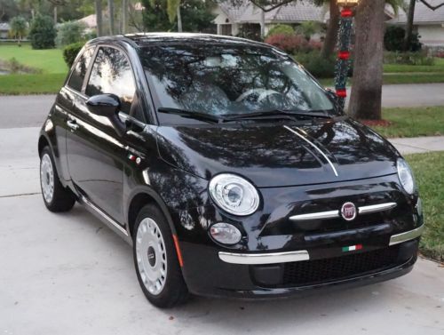 Fiat 500 gucci conversion pop black  grey /white interior automatic