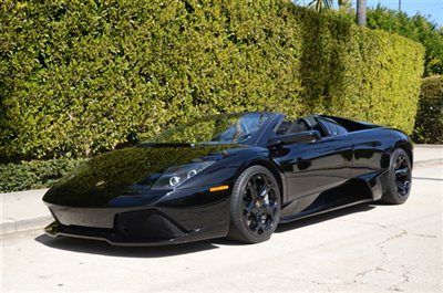 2008 lamborghini murcielago lp640 roadster. black over black. 5k miles. e-gear.