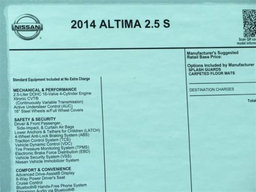 2014 Nissan Altima 2.5 S, US $20,032.00, image 6