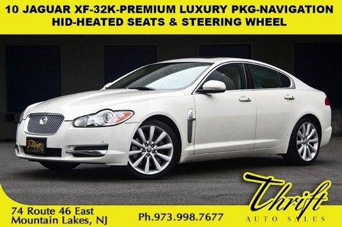 10 jaguar xf-32k-premium luxury pkg-navigation-hid-heated seats &amp; steering wheel