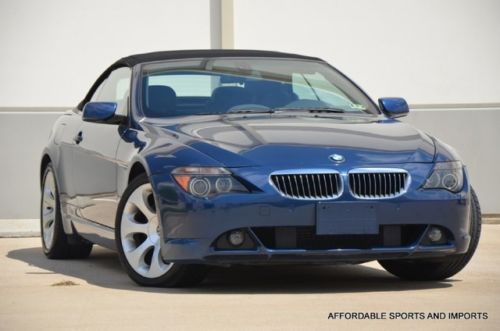 2005 bmw 645i conv sports pkg navi lthr/ htd seats clean $599 ship