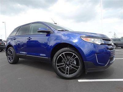 4dr sel fwd low miles suv automatic gasoline 3.5l v6 sfi dohc 24v blue