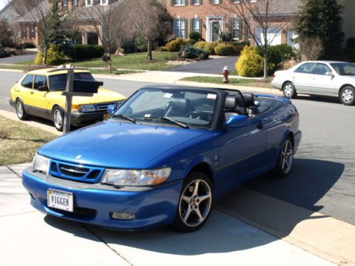 2000 saab 9-3 viggen convertible - lightning blue - very rare