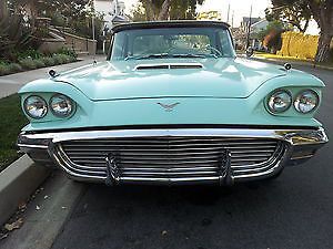 1959 thunderbird hardtop, 352 v8 4 bbl automatic no rust california car from new