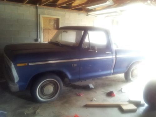 Original 1976 ford f-100 truck custom short bed 302 automatic steve white motors