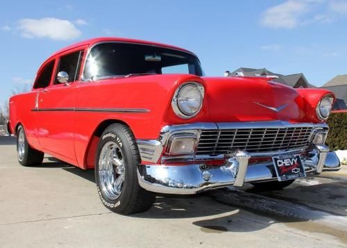 1956 chevy 2 door post frame off restored hot wow