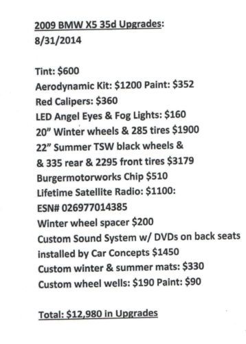 2009 BMW X5 xDrive35d Sport Utility 4-Door 3.0L, US $34,500.00, image 9