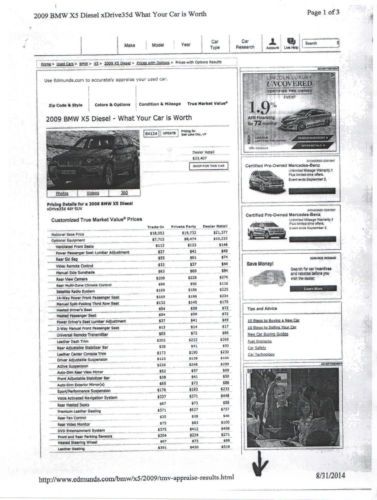 2009 BMW X5 xDrive35d Sport Utility 4-Door 3.0L, US $34,500.00, image 10