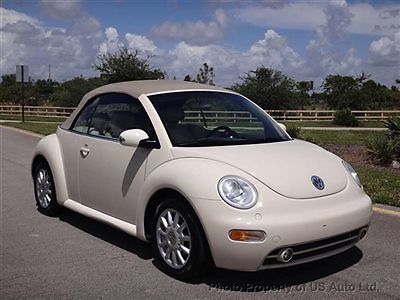 2004 volkswagen beetle gls convertible florida car power top 2.0l florida car