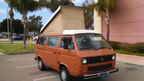 1983 volkswagen vanagon campmobile van camper 3-door california westfalia