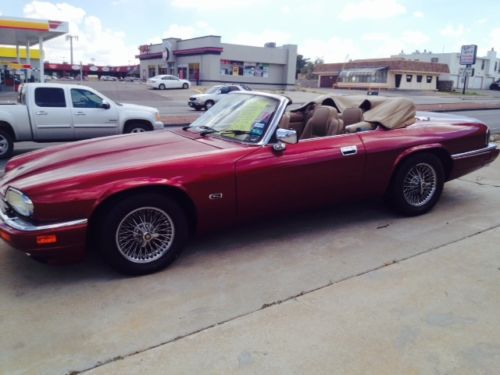 1996 jaguar xjs convertible 60,000 maroon all stock