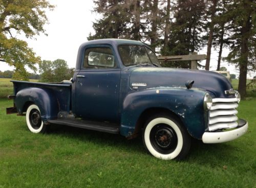 Barn find 1950 chevrolet 3100 1/2 ton pickup truck patina rat rod gmc 1947 1953