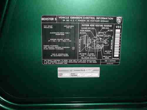 2001 Porsche Boxster Roadster S Convertible 2-Door 3.2L, US $10,500.00, image 11