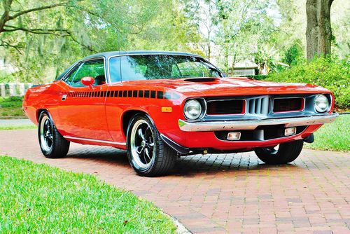 Increadble 1 of a kind rotisary 1973 plymouth barracuda all documentaion sweet