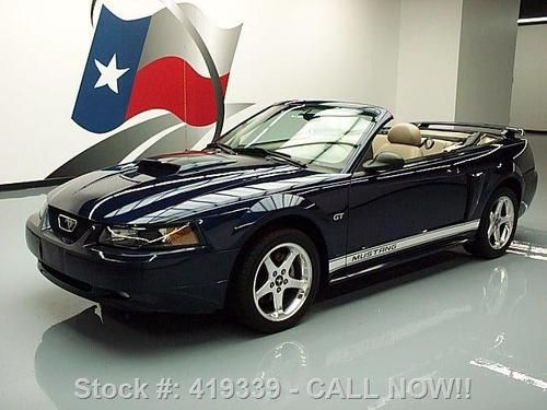 2003 ford mustang gt deluxe convertible leather 31k mi texas direct auto