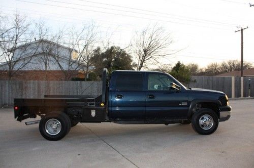 2005 chevrolet silverado 3500 crew cab ls duramax diesel flat bed we finance