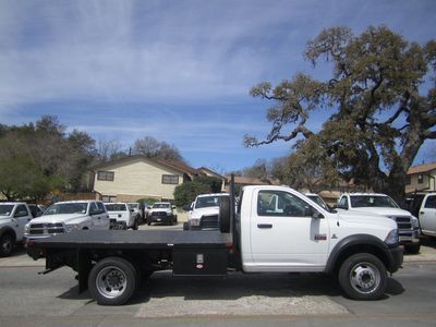 Brand new classic white 2012 ram 4500 heavy duty diesel pick up flat bed