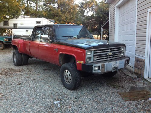 88 chevy 4-door 4x4 dually in good cond.