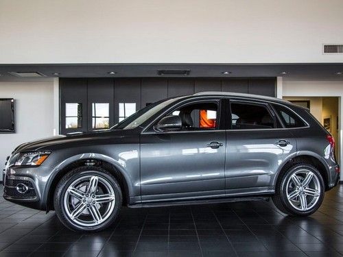 2012 audi q5 3.2 quattro premium plus monsoon gray black mmi nav sport int 19k