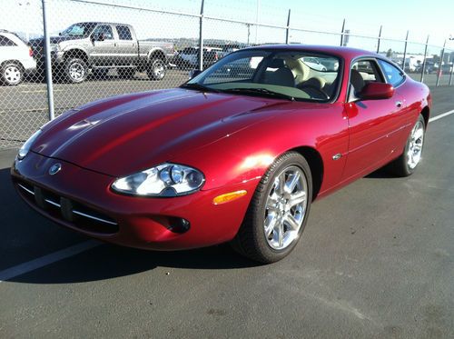 2000 jaguar xk8 coupe xk carnival red 54000 original miles all service history