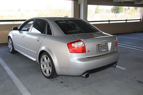 2005 audi s4 sedan 4.2l  6speed quattro ( no reserve )