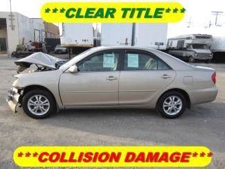 2004 toyota camry le rebuildable wreck clear title