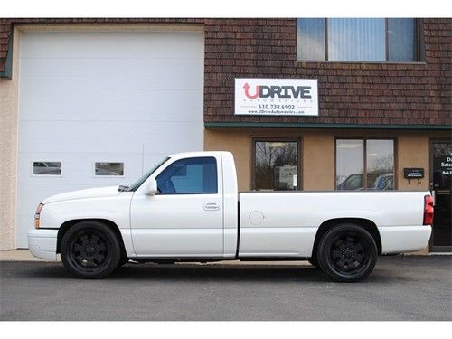 1 owner custom silverado 1500 2wd reg cab 8ft bed linex 20in whls hidden hitch!