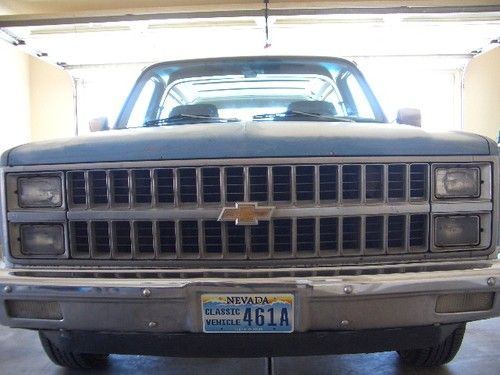 1982 chevy blazer 2wd,ck5 silverado 1/2 ton great running project